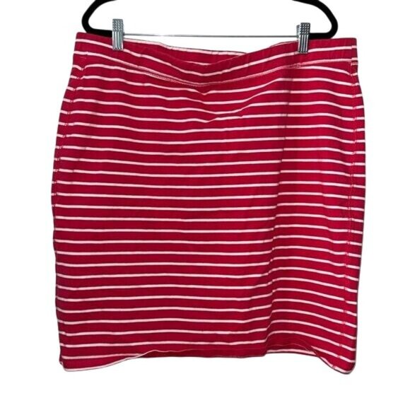 Old Navy Red & White Striped Skirt XL - Picture 1 of 5